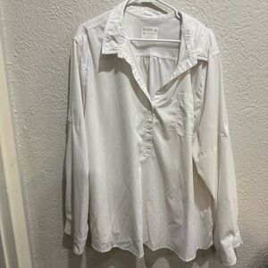 Women’s Reel Legends adventure White Fishing Shirt Roll Tab Size 4X UPF